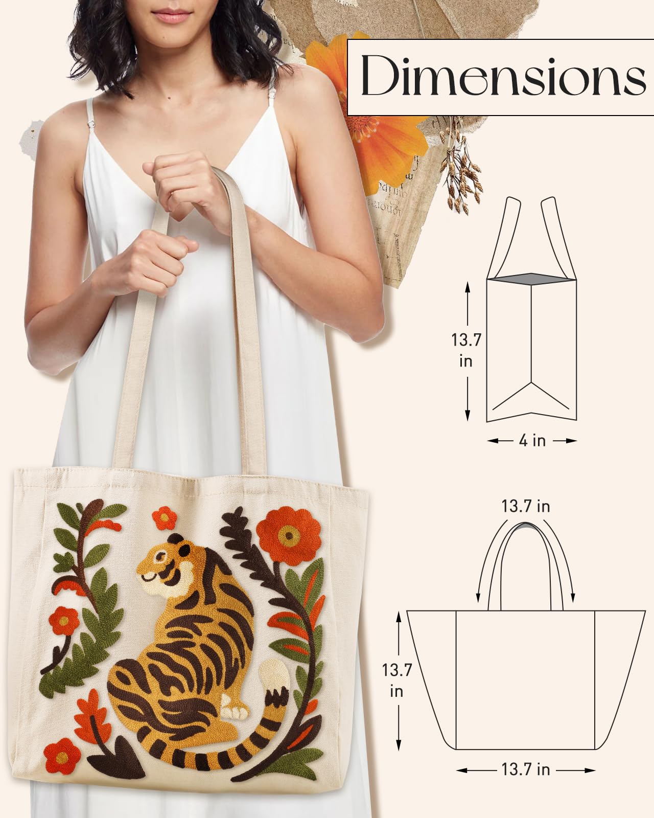 Miss Adola Tote para uso diario: trabajo, compras, gym y salidas.