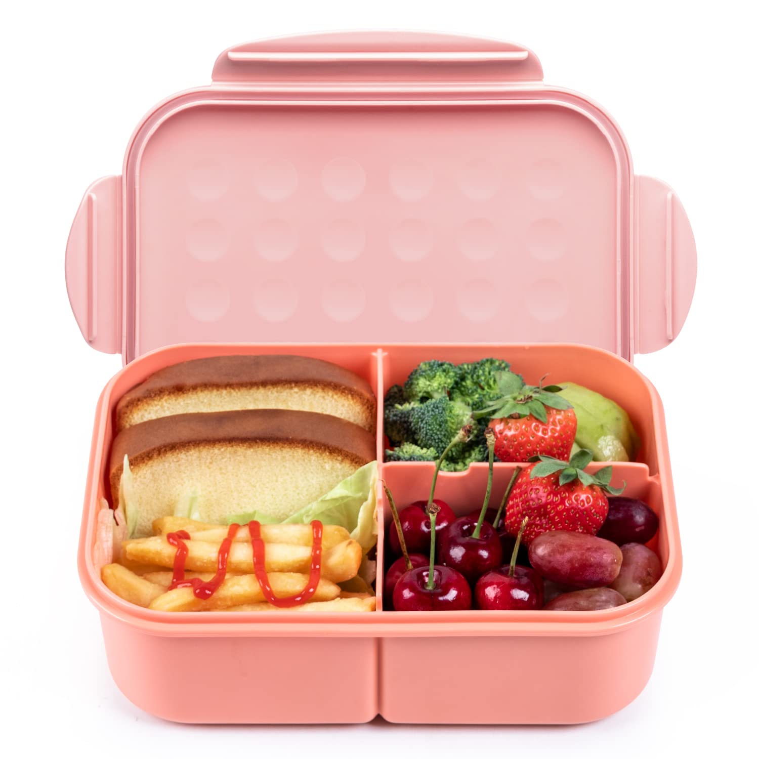 Miss Big Bento Box rosa con cierre hermético para evitar derrames diarios