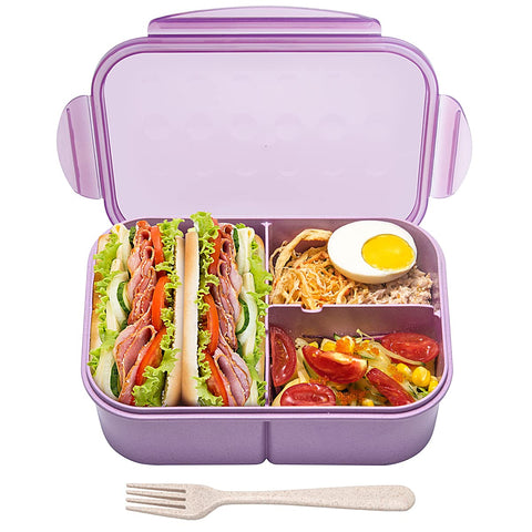 Miss BIG Bento Box con sellado impermeable para comidas sin fugas en movimiento.