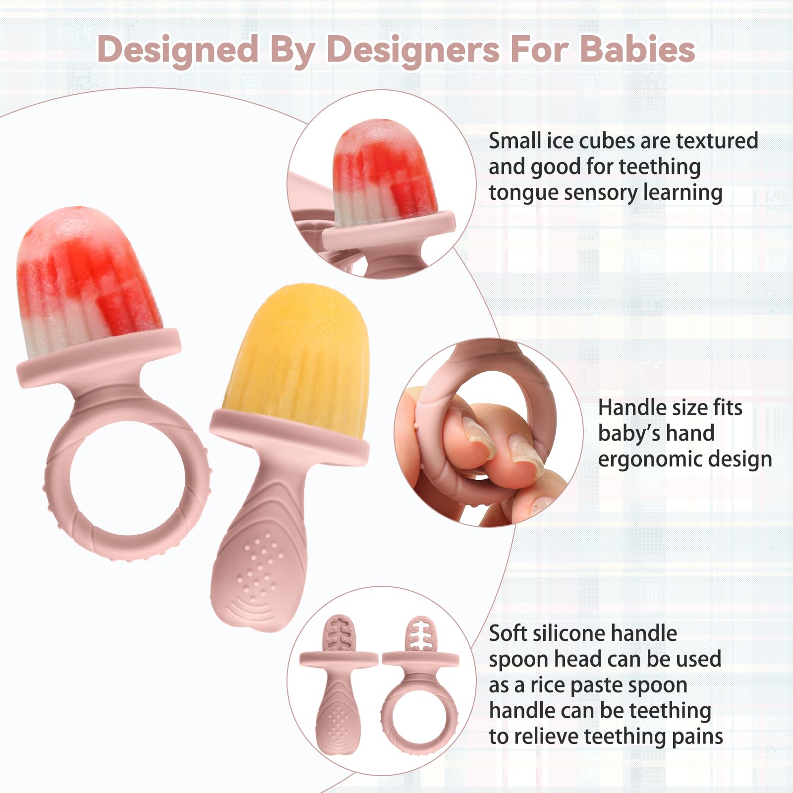 MISSLILI silicona sin BPA, segura y duradera para bebés.