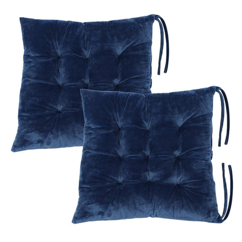 MissSoul almohadilla para silla azul, vista superior, confort sostenido.