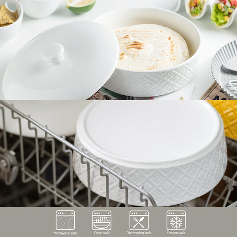 missyssim servidor ceramico tortillas para servir