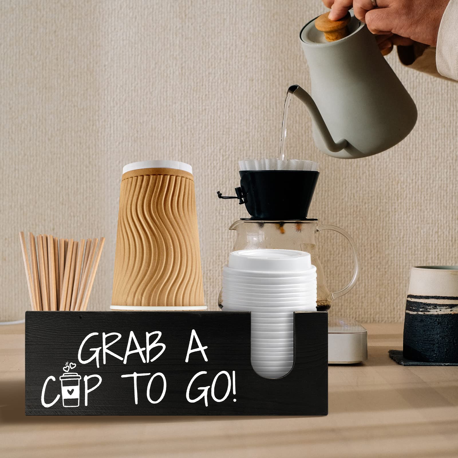 Mistod organizador para cocina y oficina, mejora el acceso a suministros de cafe
