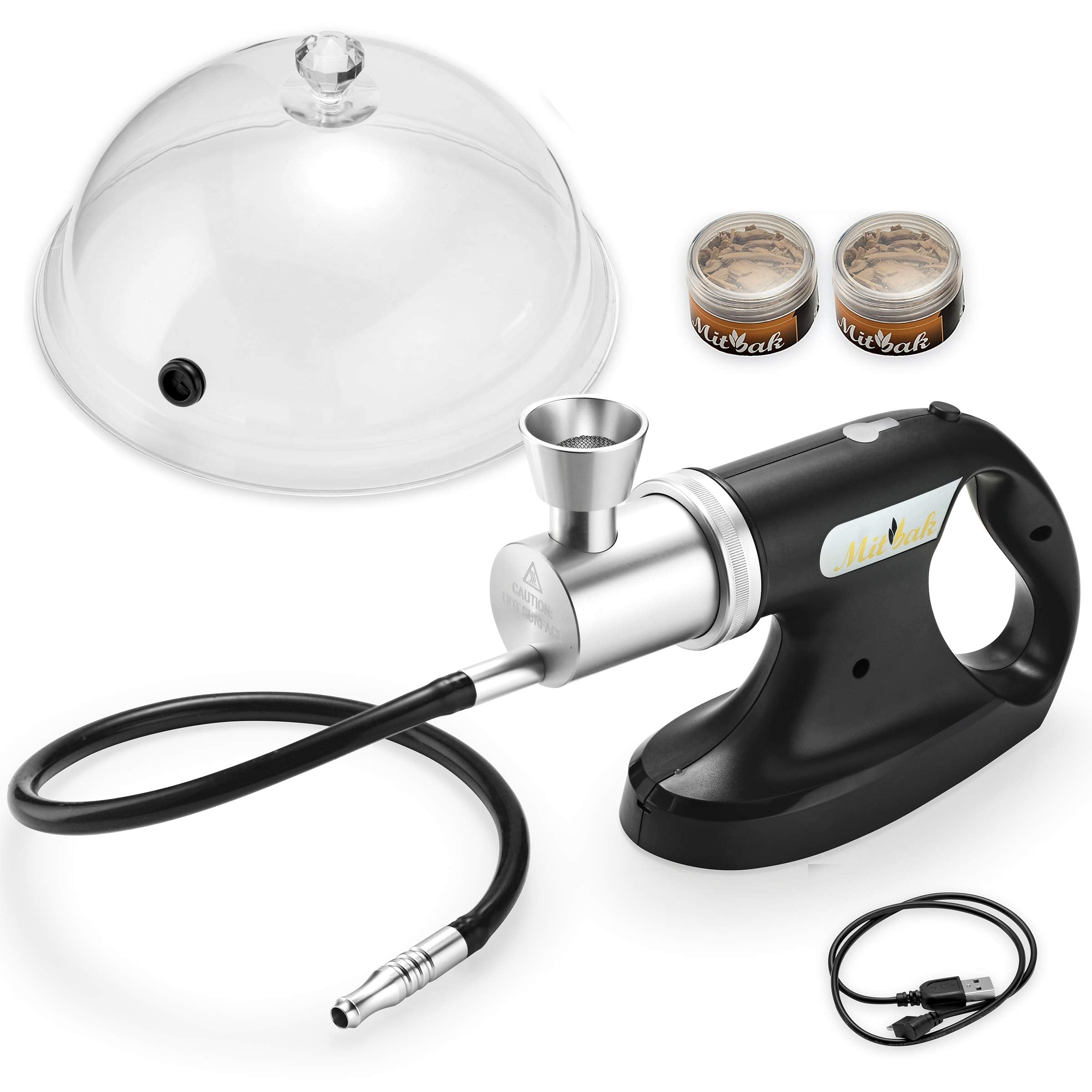 Mitbak kit fumador para cócteles con tapa cúpula, infunde humo para bebidas.