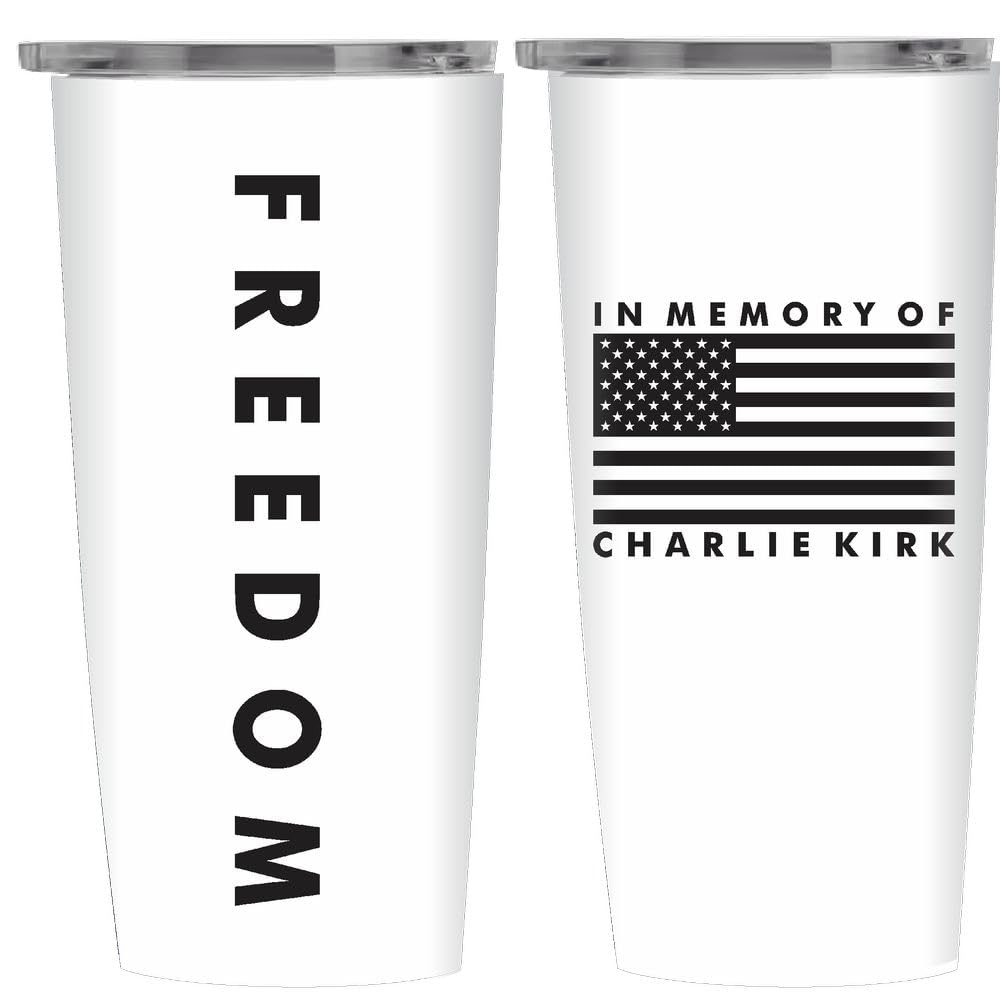 Mitchell Proffitt Libertad: vaso térmico blanco, ideal para uso diario.