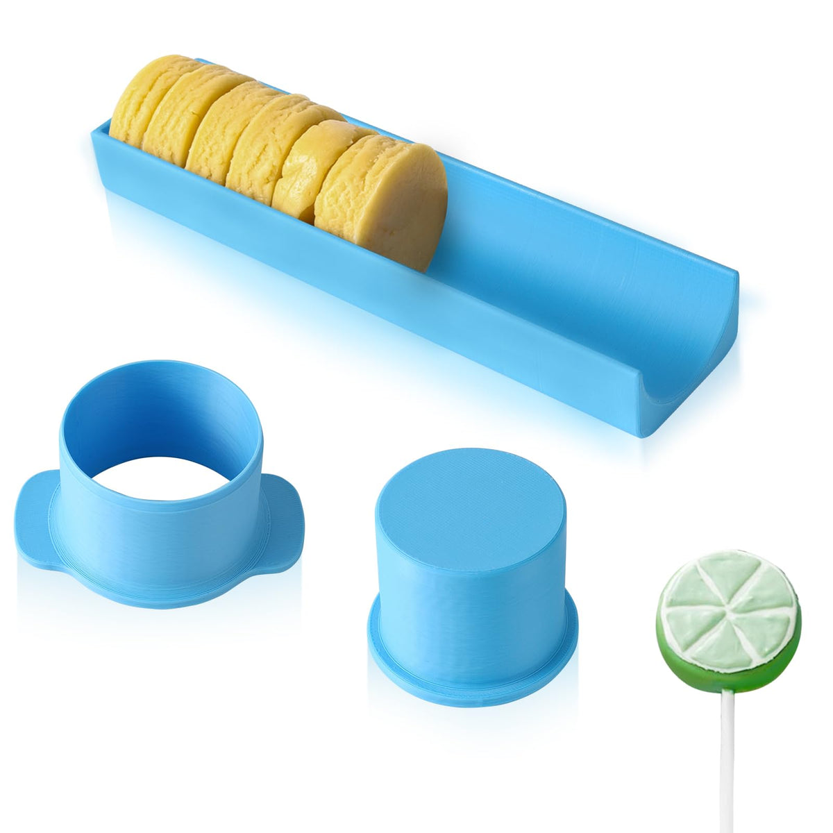 MITCHENIFY cortador de cake pops redondo para porciones uniformes.