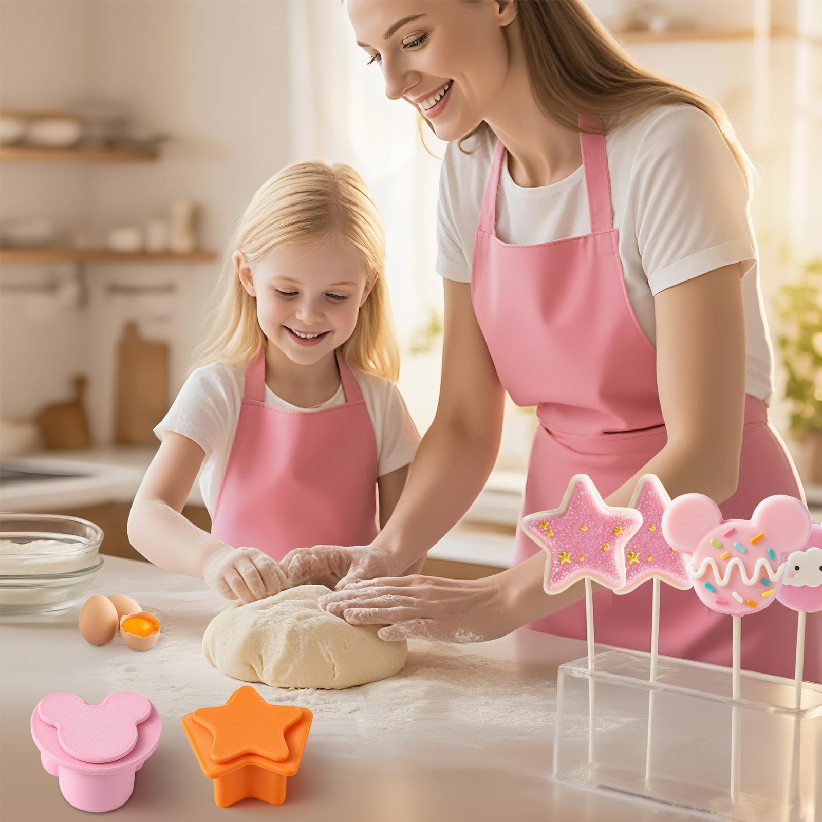 MITCHENIFY Moldes para repostería 3D, versátiles para dulces y decoraciones.
