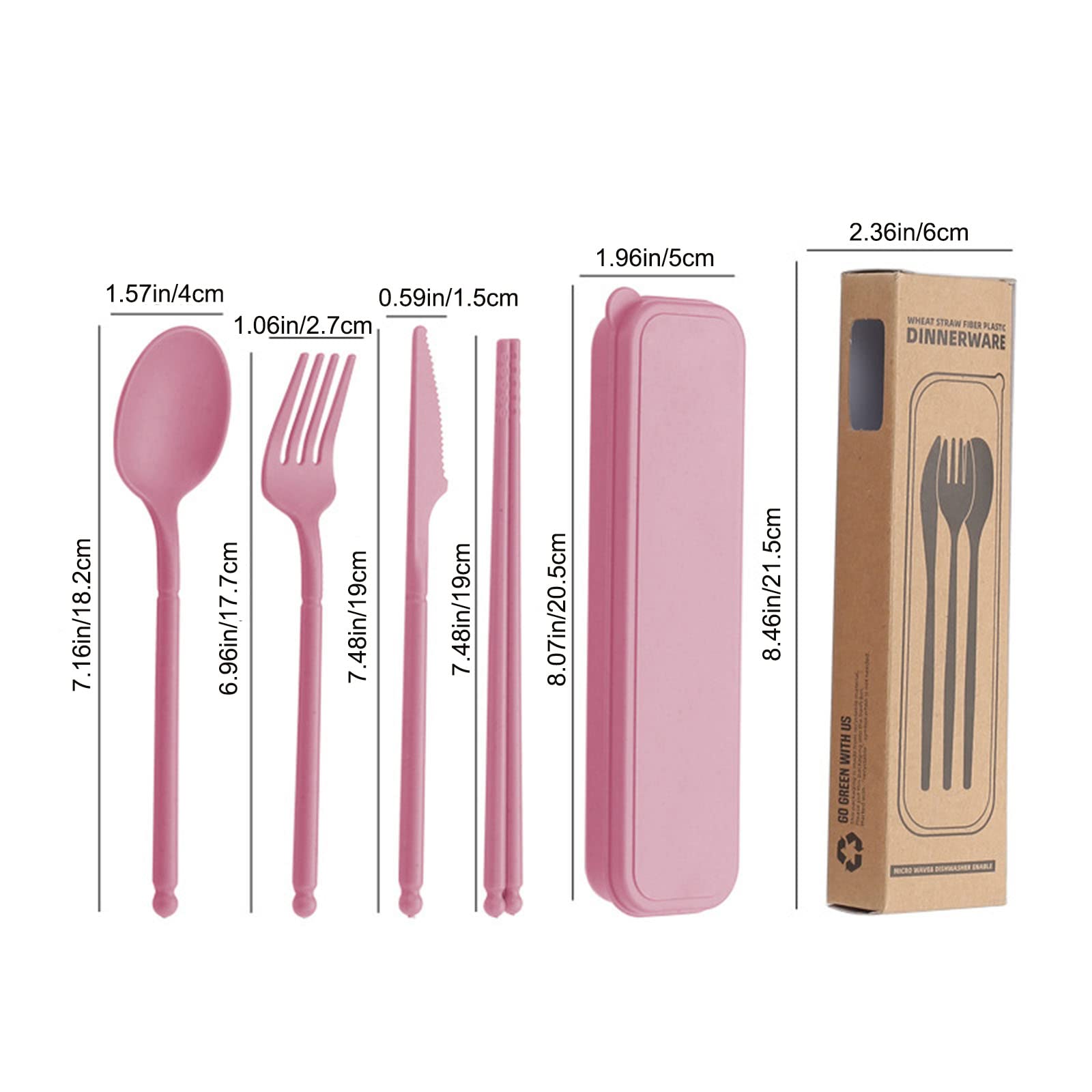 MITRIE utensilios portátiles de paja de trigo, ligero y fácil de limpiar