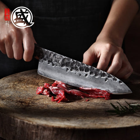 MITSUMOTO SAKARI Gyuto: filo duradero que conserva jugos al cortar