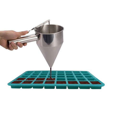 Mity rain moldes para trufas de chocolate con formas cuadradas