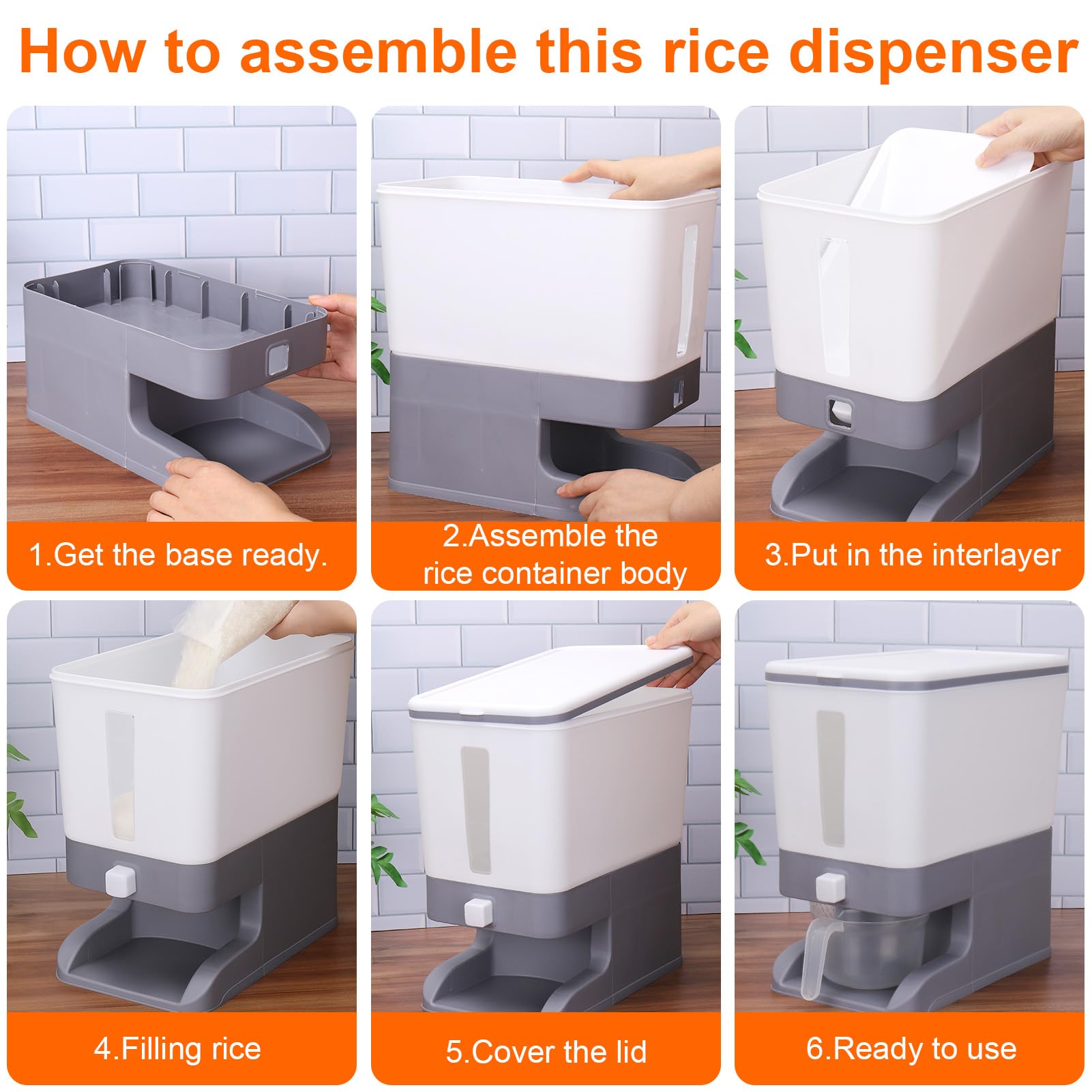 Mity rain piezas-desmontables permiten limpieza rápida y completa