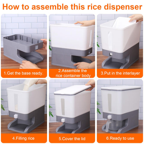 Mity rain piezas-desmontables permiten limpieza rápida y completa