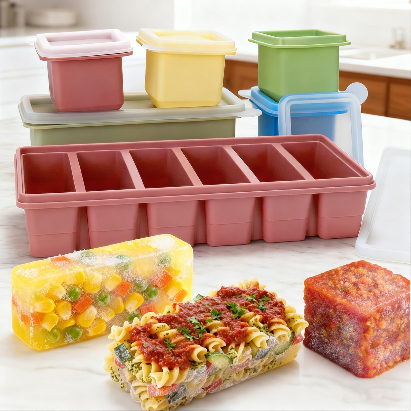 Mity Rain porciones para planificar comidas y congelarlas de forma organizada