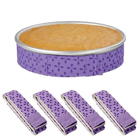 Mity Rain tira humedecedora para bandeja pastel, cuatro piezas para hornear más uniforme