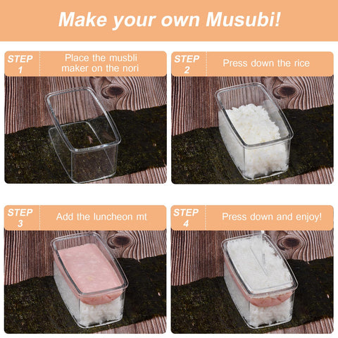 MIUQILAIY Musubi mold kit porciones de arroz perfectas en el molde