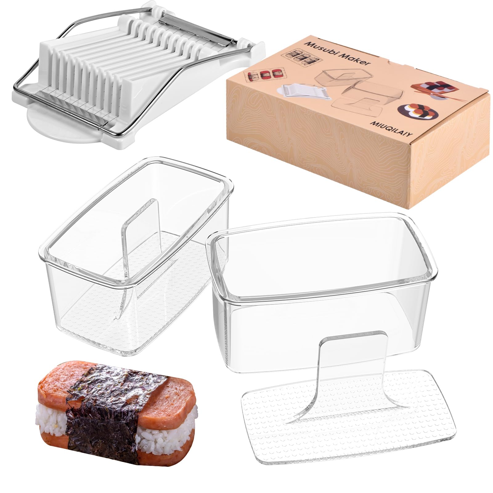 MIUQILAIY Musubi mold kit con prensa para resultados uniformes