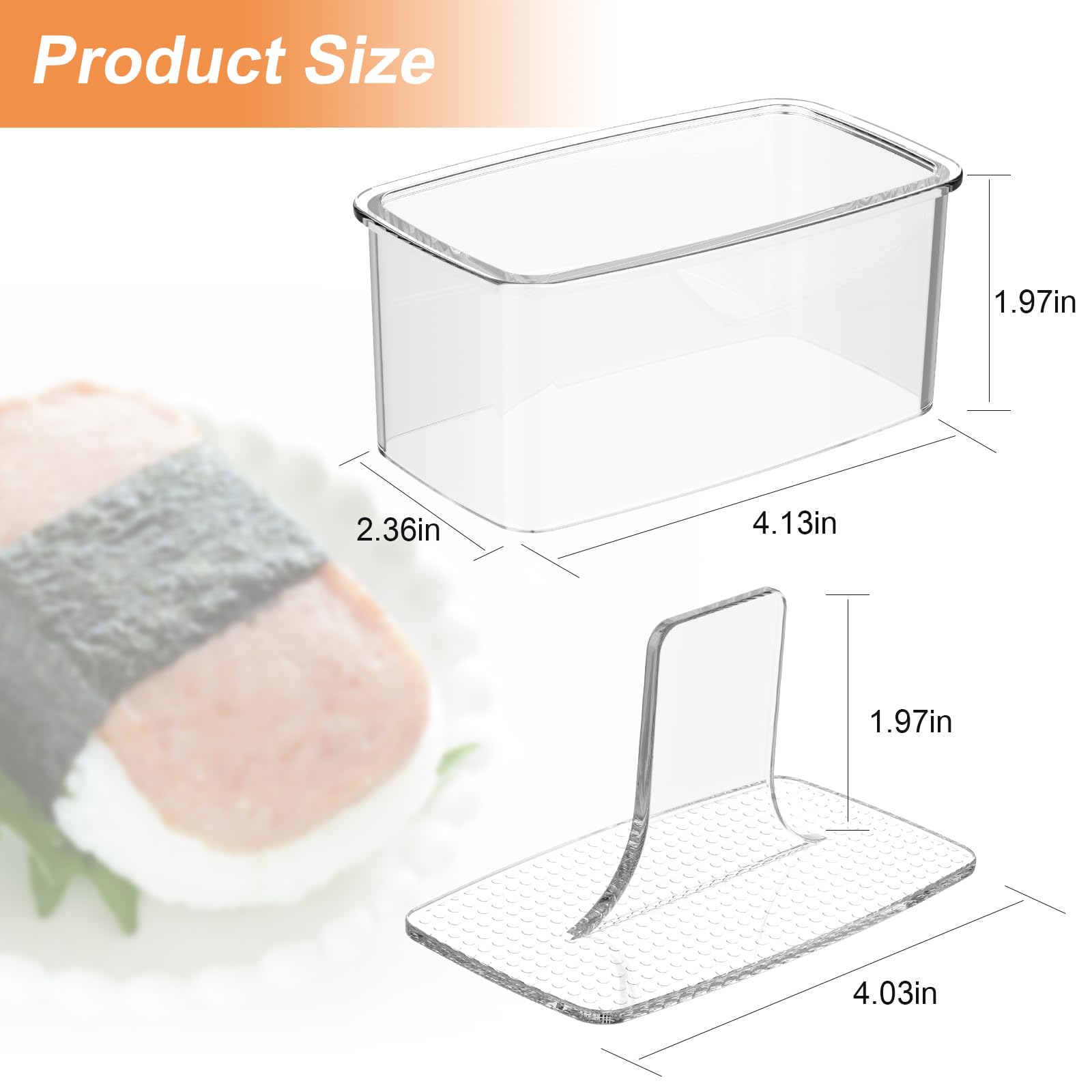 MIUQILAIY Musubi mold kit presentación lista para servir musubi