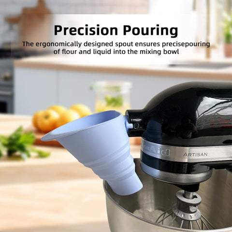 MIUXRZ embudo de silicona resistente, ideal para repostería y uso diario.