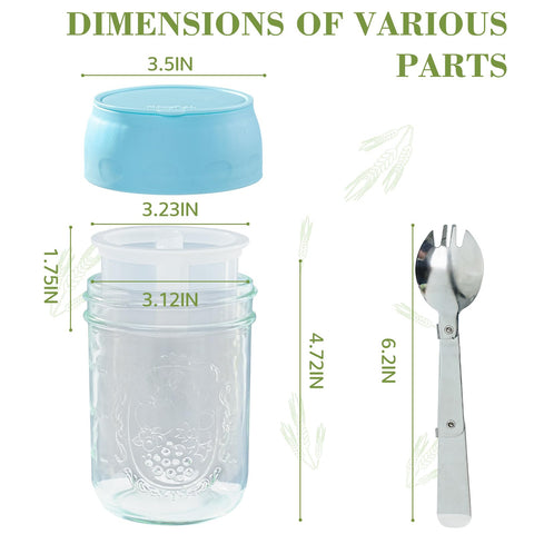Miuyhji kit portátil para preparar comidas reutilizable en casa o fuera