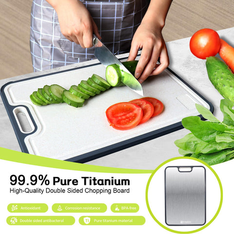 Tabla mivndeeopu con zona de jugo, mantiene líquidos controlados.
