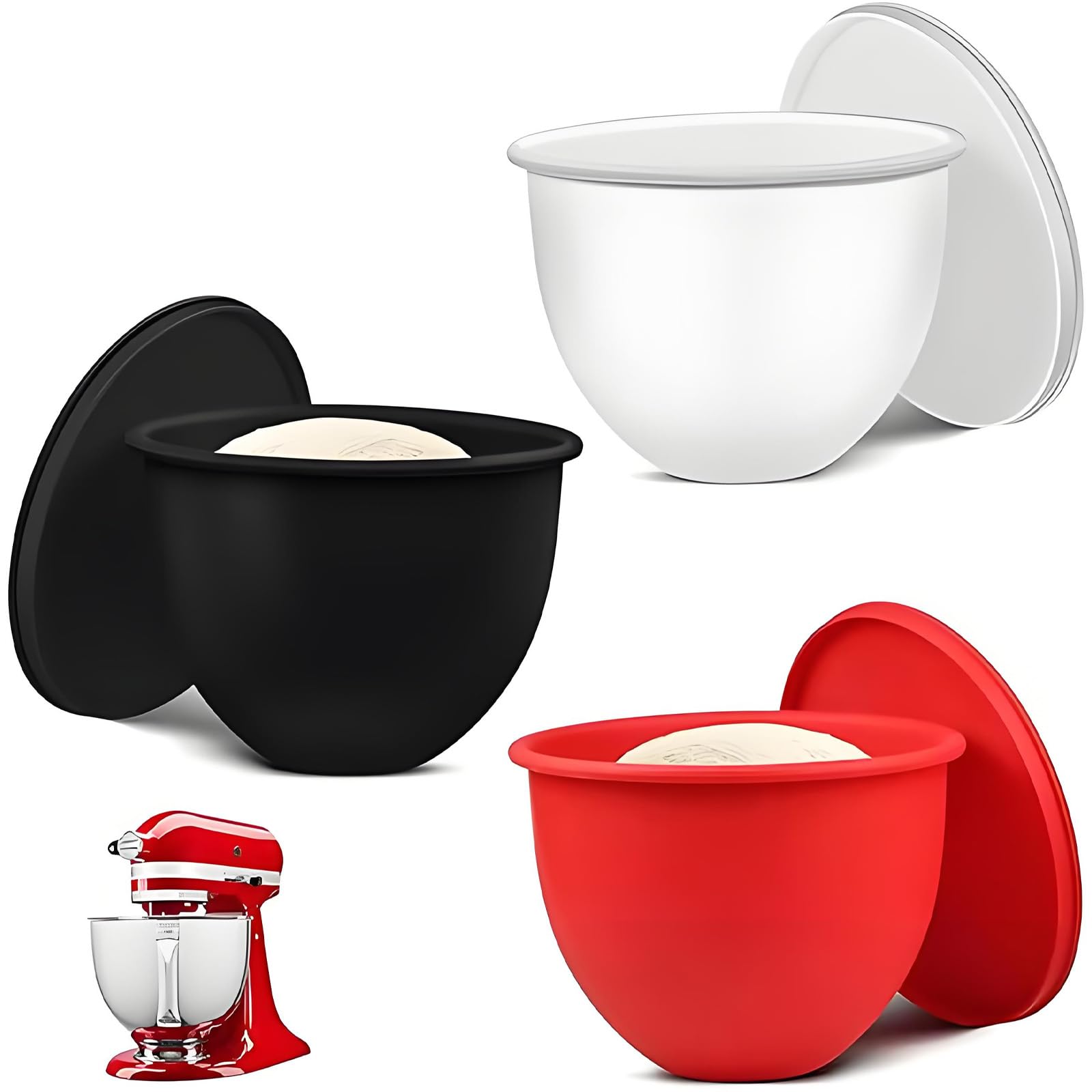 Mixaid forros silicona para batidora 5qt con cabezal inclinado, ajuste estable para mezclar.