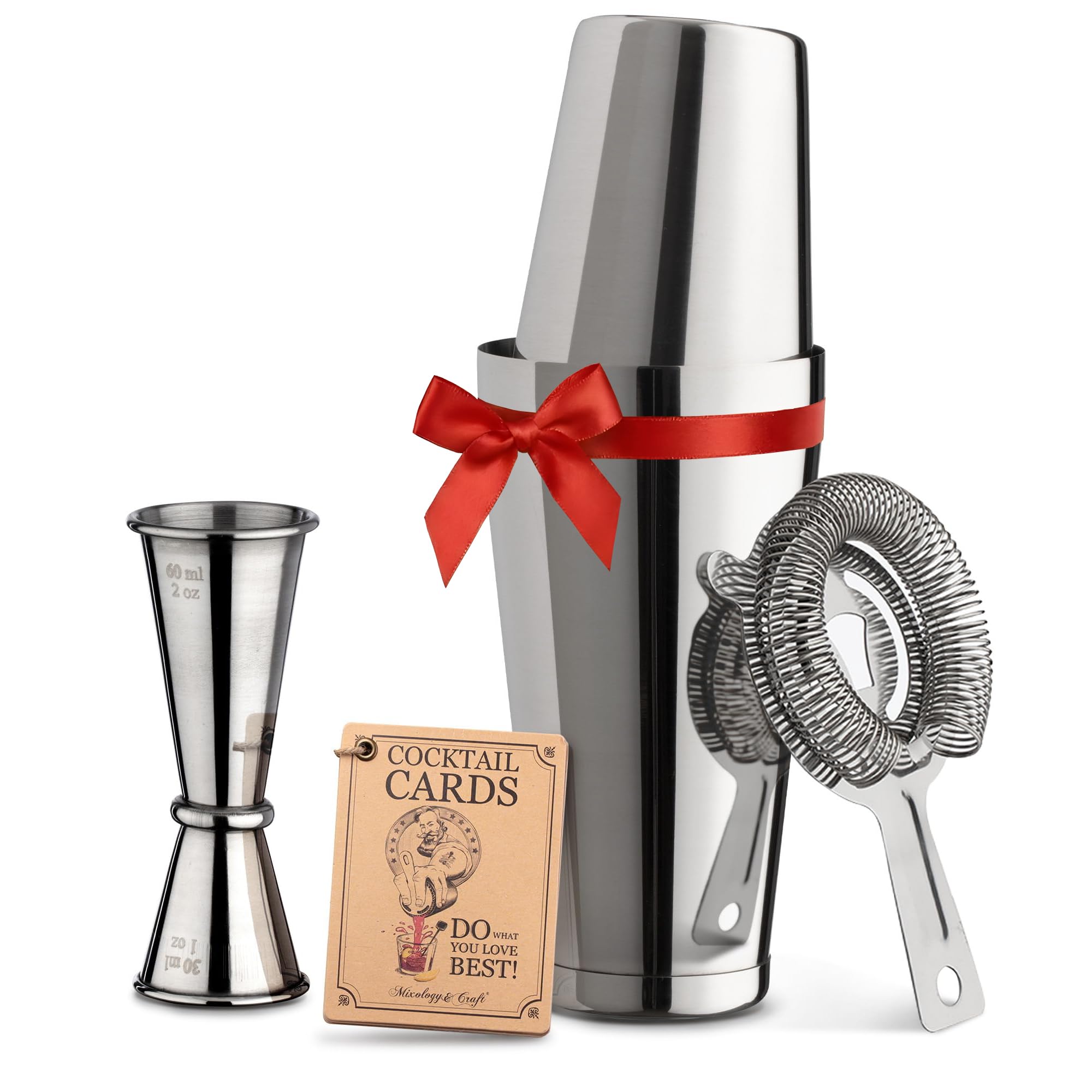 Shaker Boston Mixology y Craft pesado 24 oz para mezcla equilibrada.