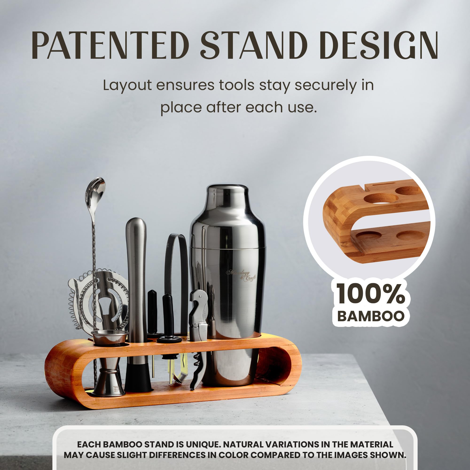 Colador Hawthorne Mixology & Craft para un filtrado limpio.