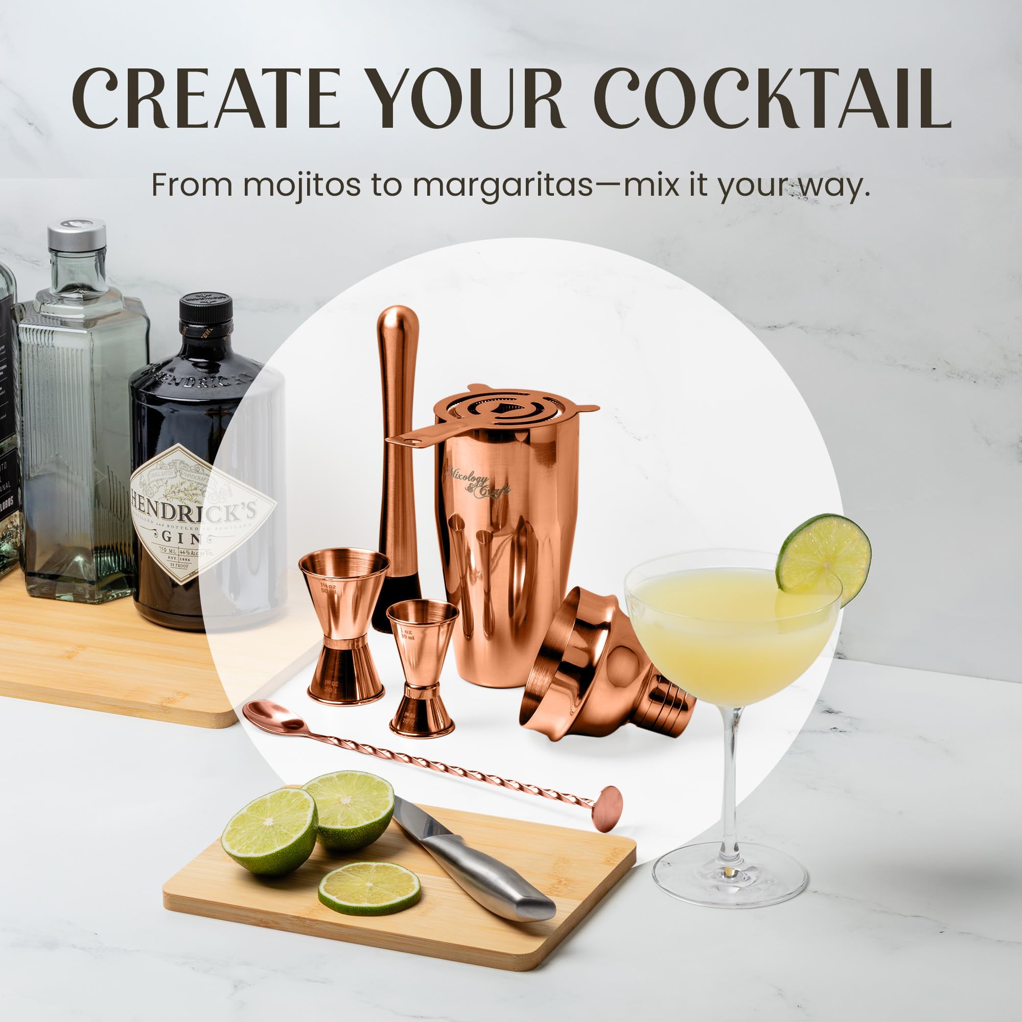 Mixology & Craft dos medidores para medir con precisión ingredientes