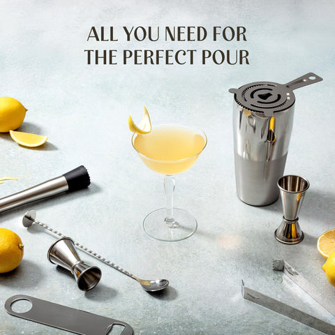 Mixology & Craft: dosificadores con escala ½-1 onza, medición precisa para cocteles.