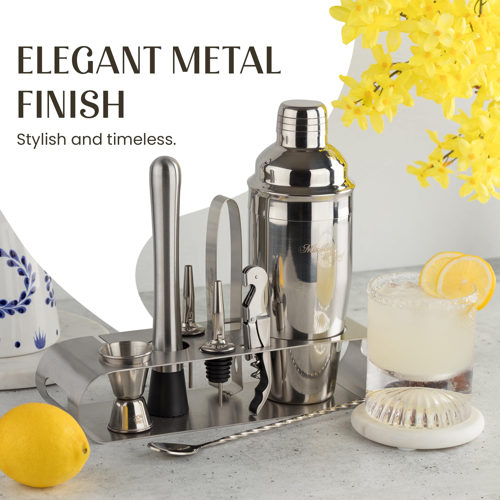 Mixology & Craft pinzas para hielo ergonómicas y duraderas