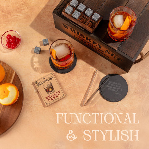 Posavasos con citas Mixology & Craft para la barra