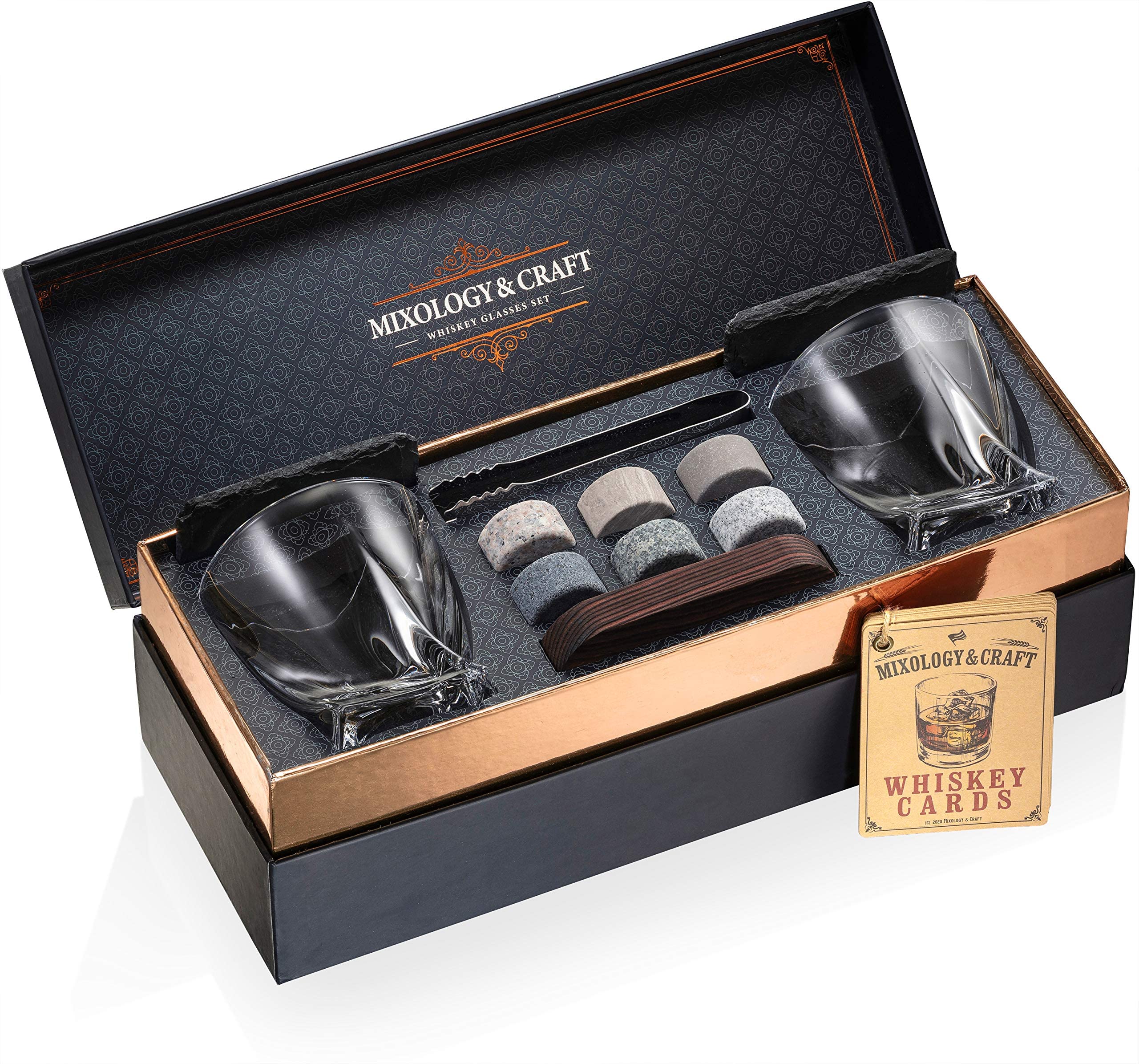 Piedras de granito Mixology & Craft enfrían sin diluir la bebida.