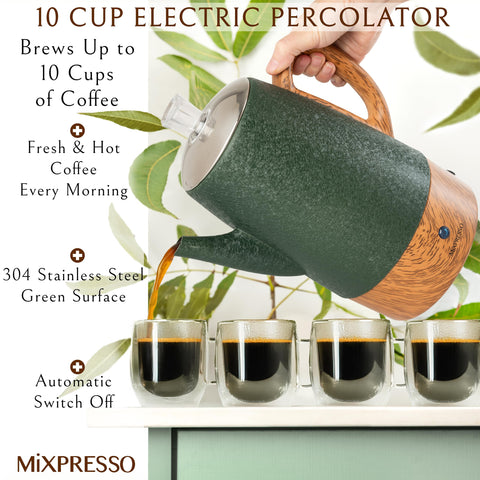 Mixpresso boquilla de vertido suave para servir sin goteos.