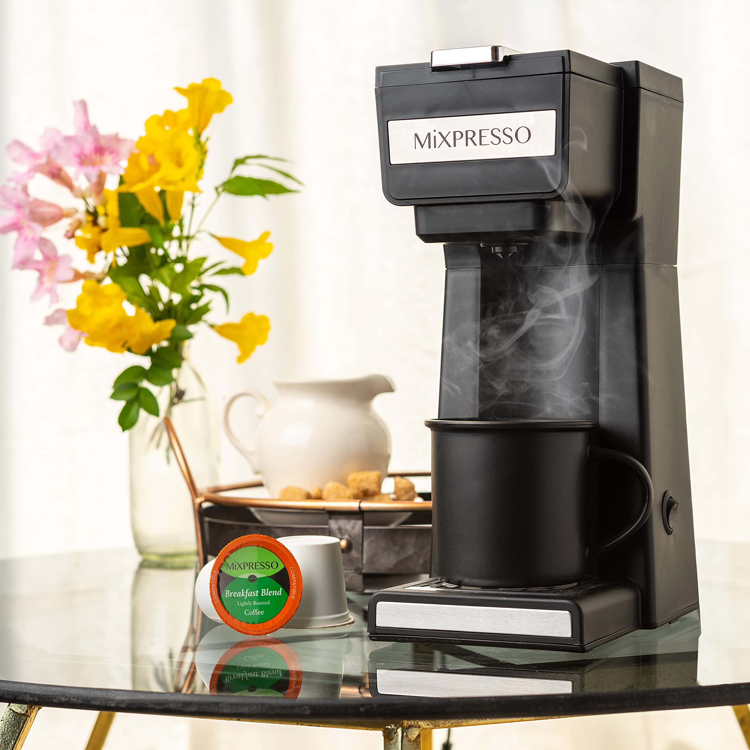 Mixpresso cafetera con apagado automático para seguridad