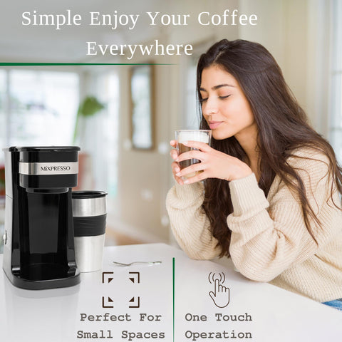 Mixpresso cafetera con apagado automático, seguridad y conveniencia.