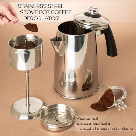 Mixpresso, detalle de perilla y filtro removible para limpieza sencilla.