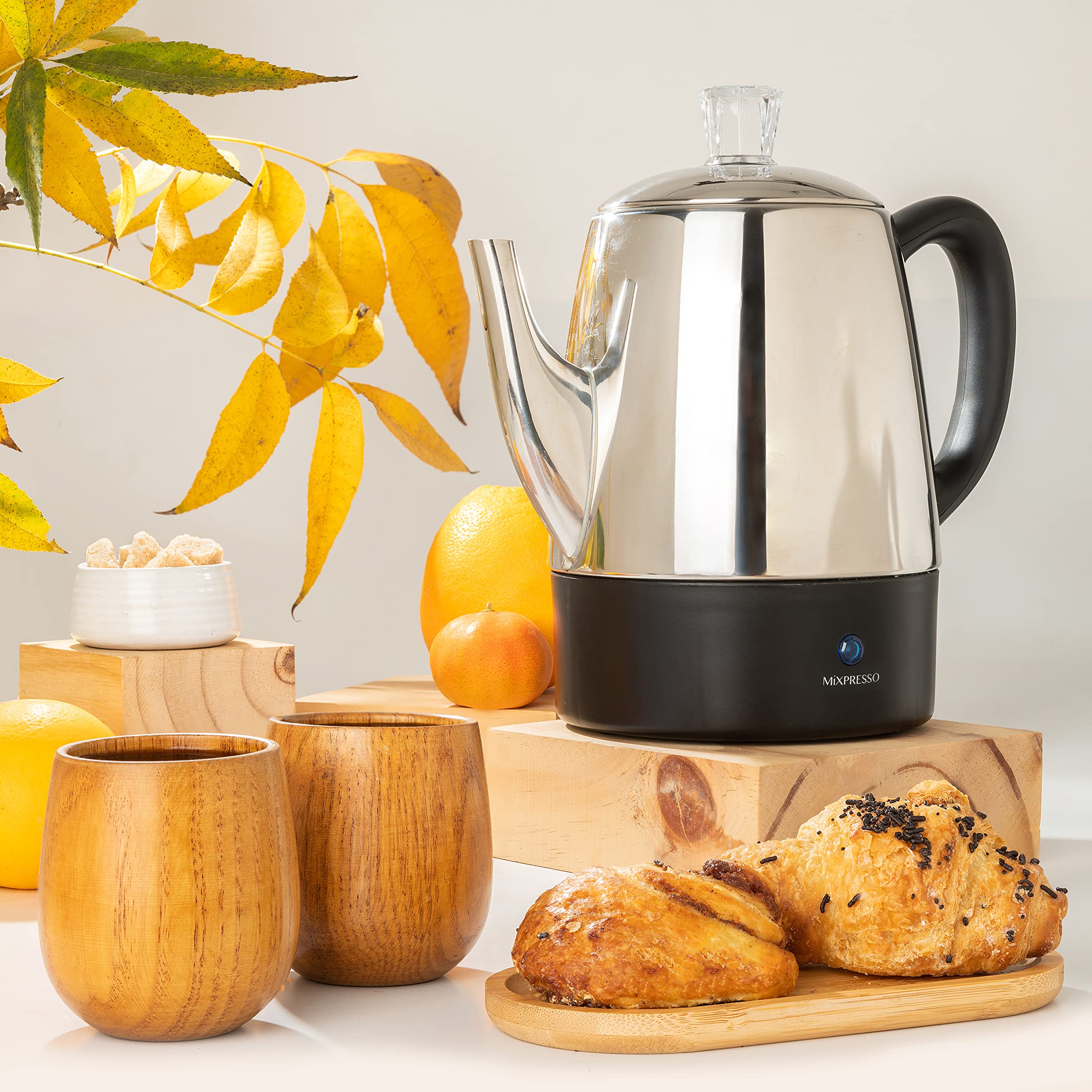 Mixpresso cafetera percoladora con dimensiones compactas para cocinas pequeñas