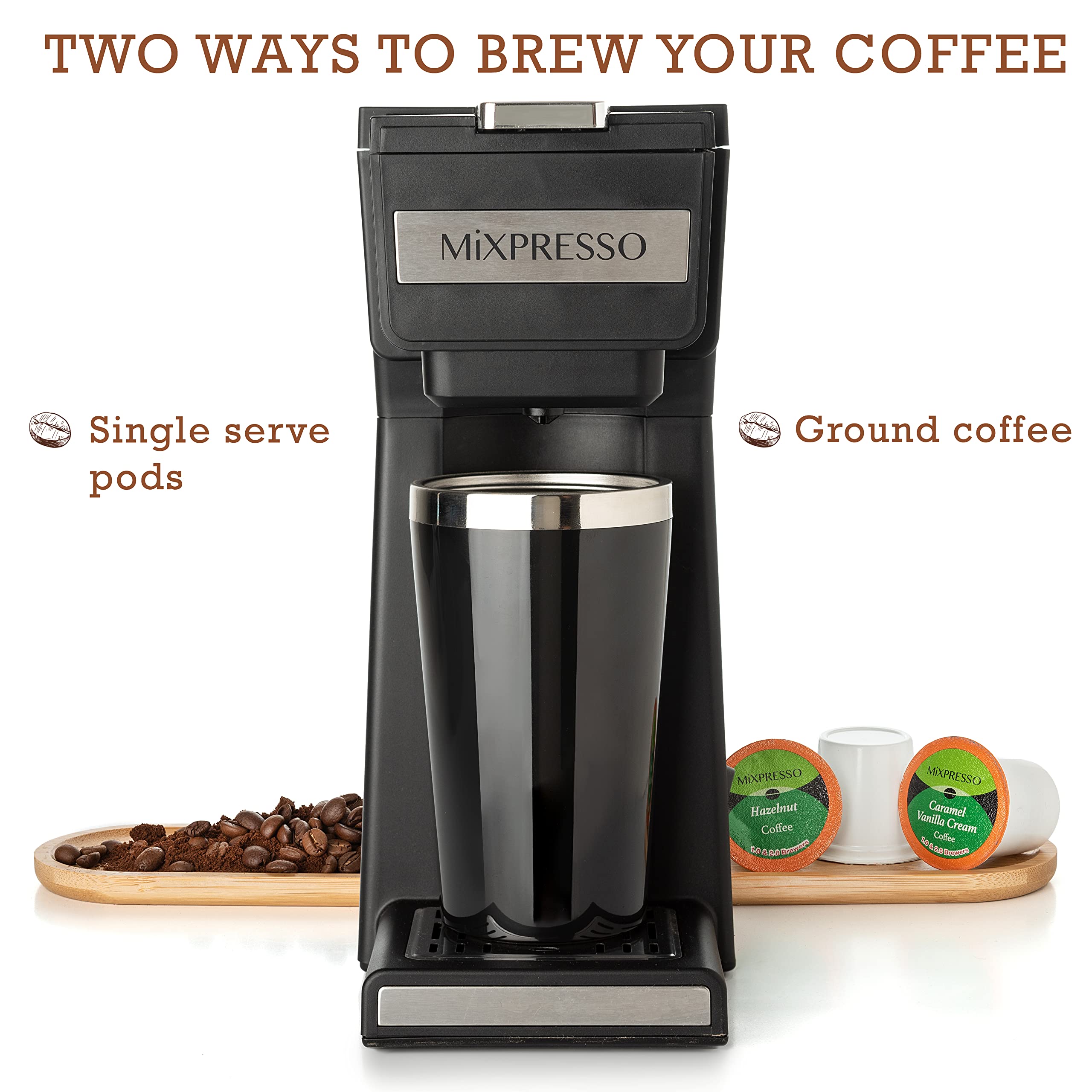 Mixpresso cafetera con 800 W para preparación rápida