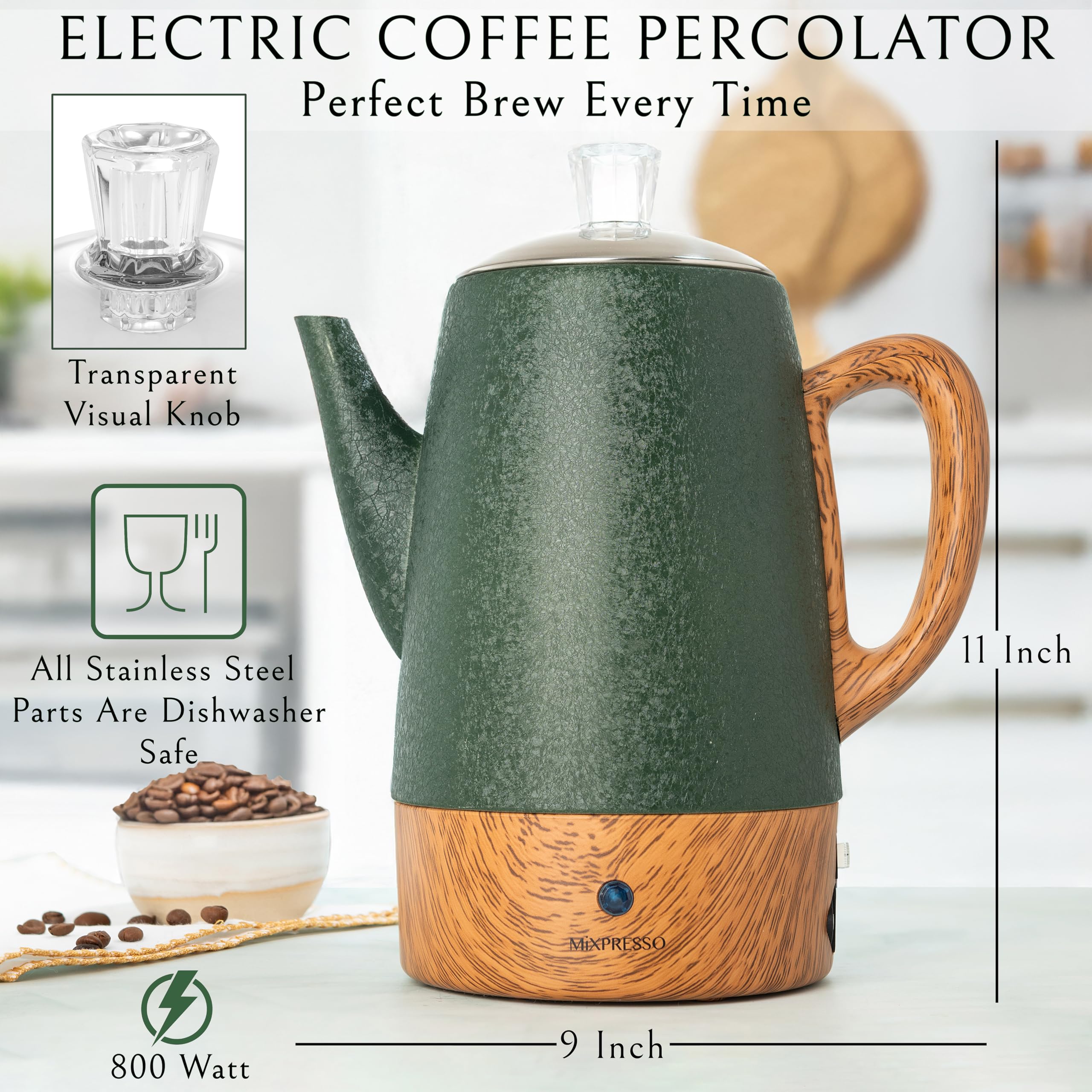 Mixpresso canasta de café removible facilita la limpieza y cambio de filtro.