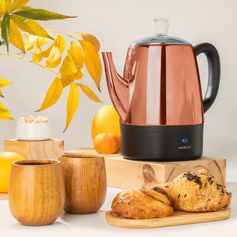 Mixpresso diseño compacto para cocina, cabe en la encimera y mantiene el café caliente.