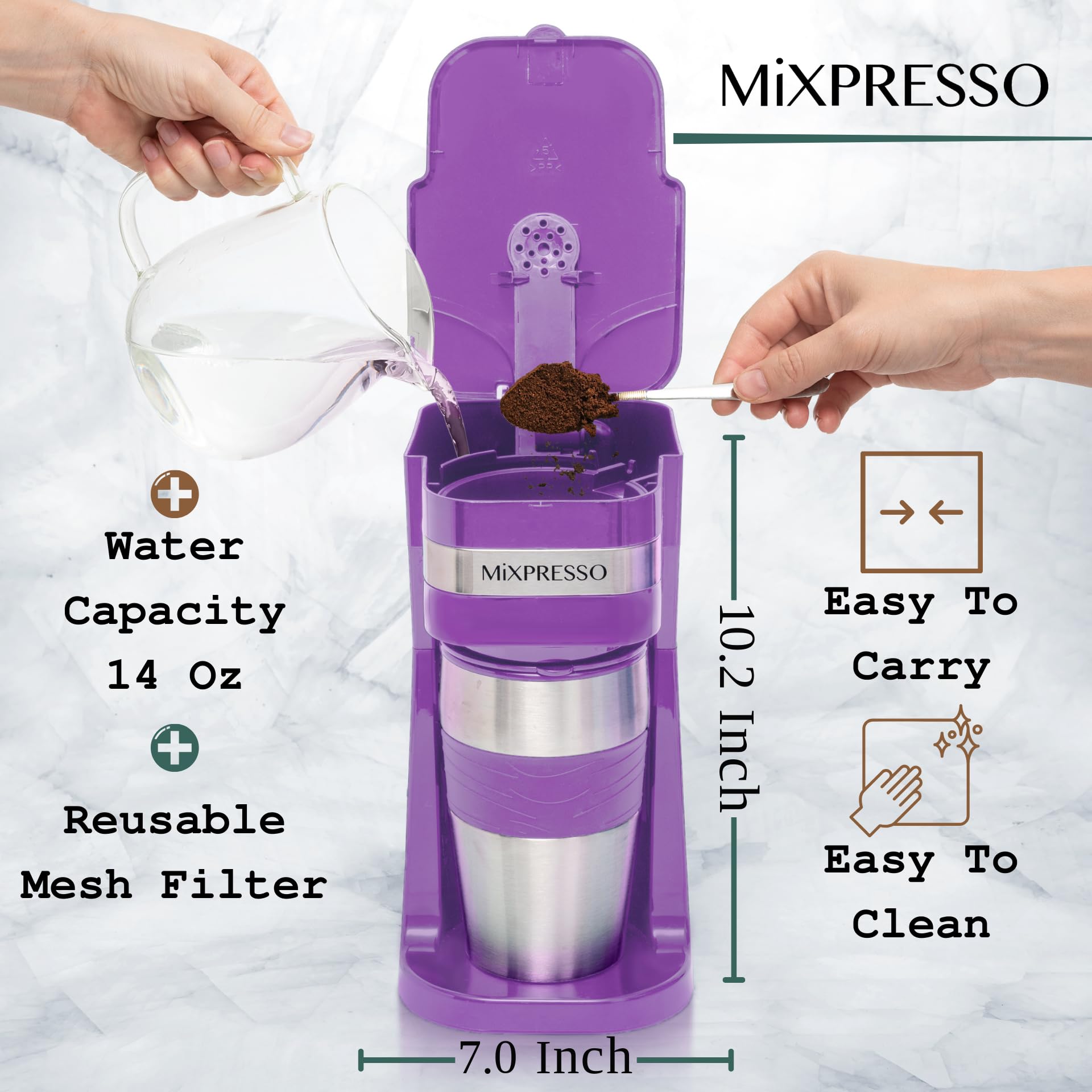 Filtro reutilizable de Mixpresso facilita limpieza rápida y reduce residuos