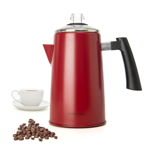 Mixpresso percolador cafe estufa 52oz: perfecta capacidad para reuniones al aire libre