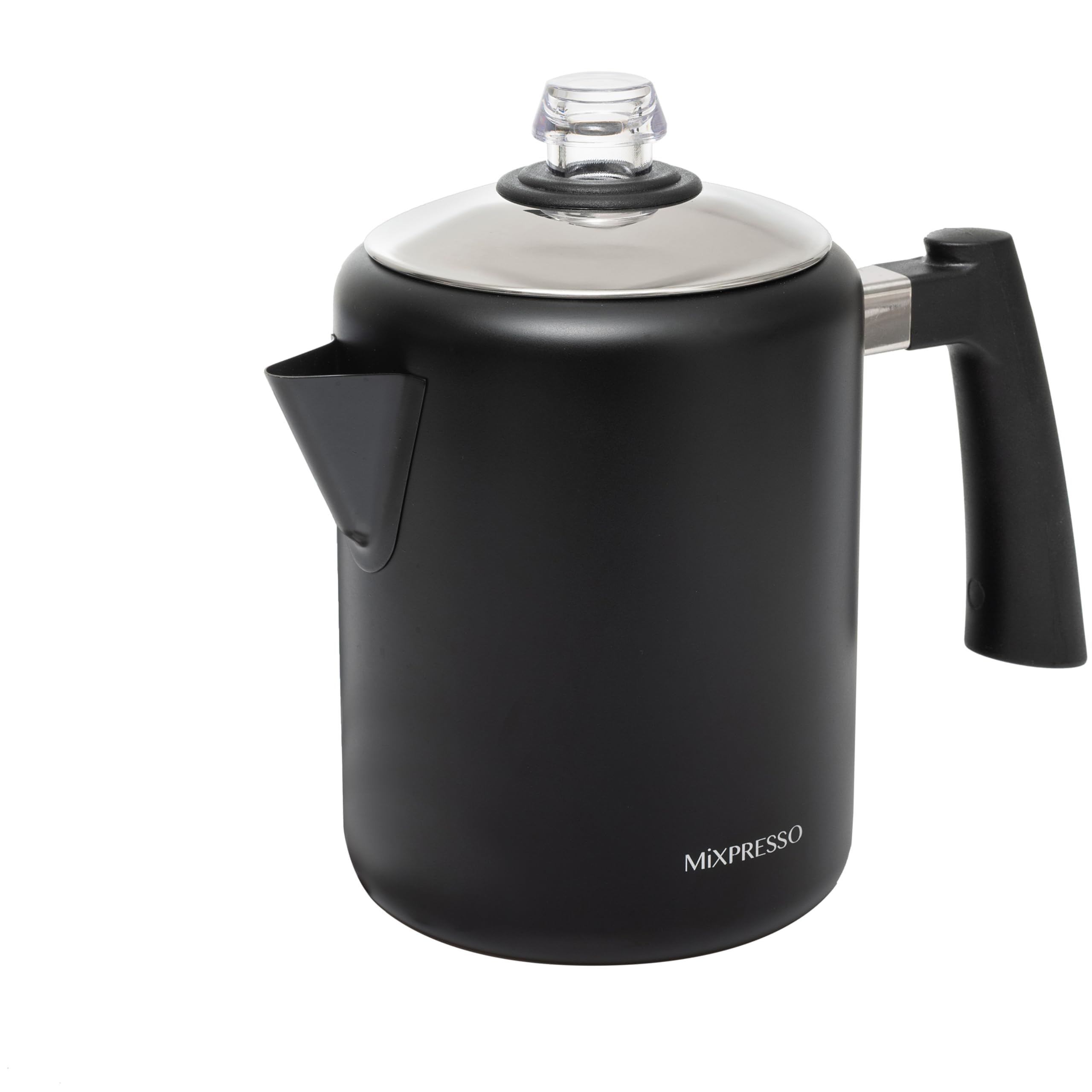 Mixpresso percolador estufa 37oz para 5–8 tazas, ideal para camping