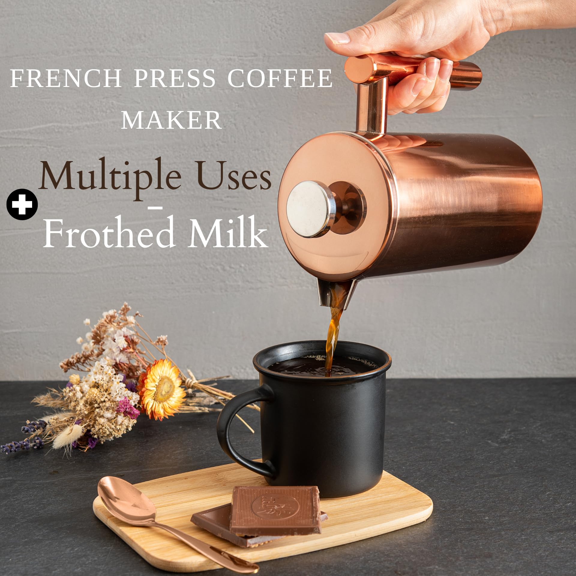 Mango ergonómico Mixpresso para verter con comodidad