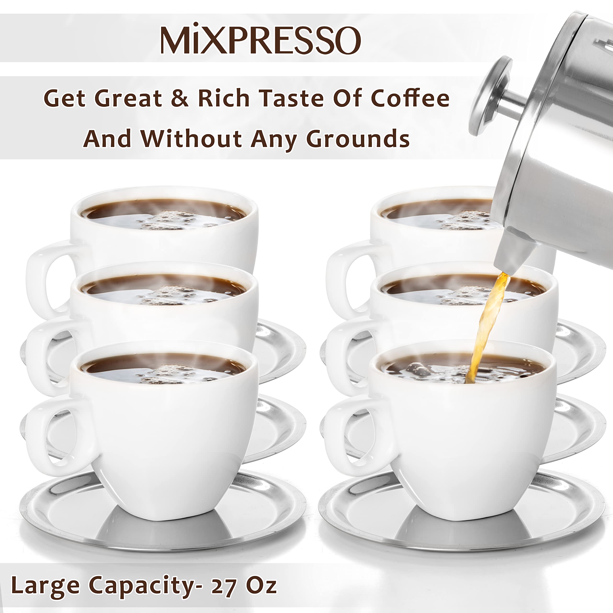 Mixpresso Prensa Francesa es un regalo práctico para amantes del café.