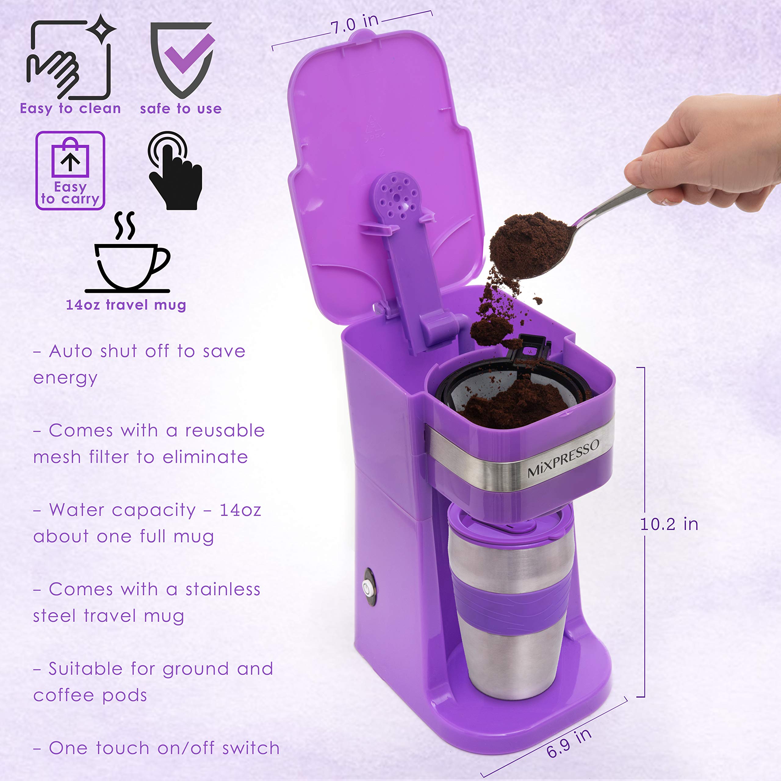 Regalo práctico para amantes del café que siempre están en movimiento