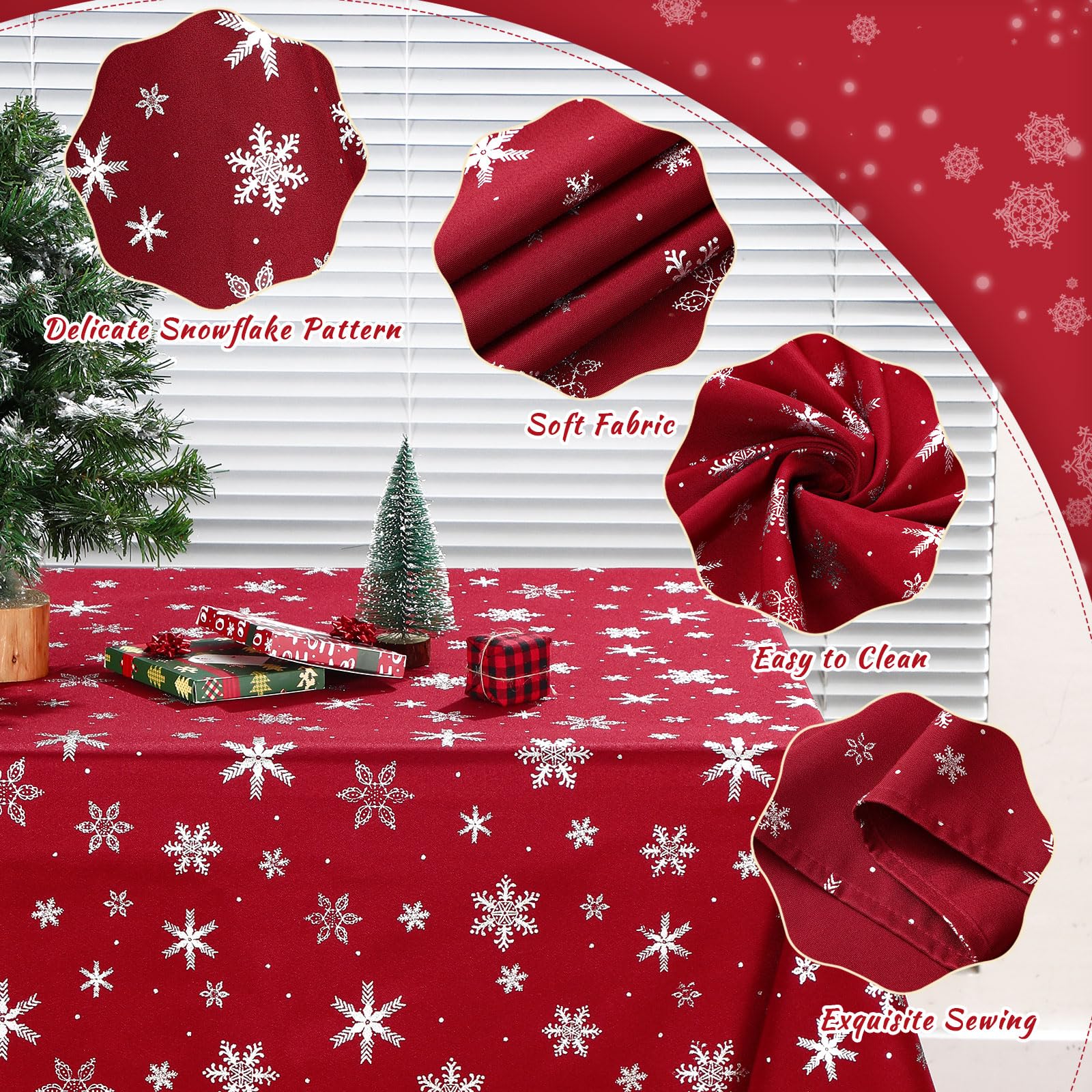 Mantel Mixweer rojo 52x70 protege la mesa durante la comida