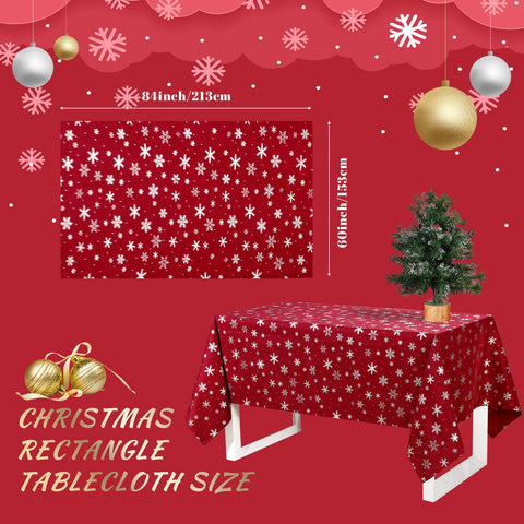 Mantel Mixweer rojo, ideal para mesa de cena familiar