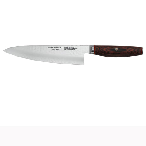 Cuchillo Miyabi Artisan detalle de la hoja con tsuchime para cortes precisos