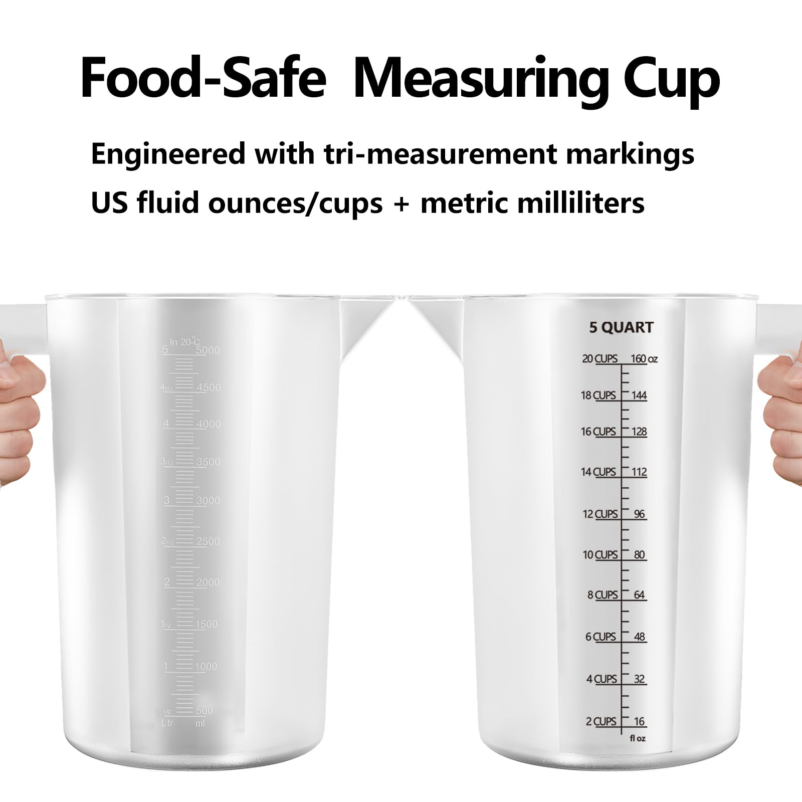 MiziDo taza medidora 120 oz para cocina, laboratorio y catering